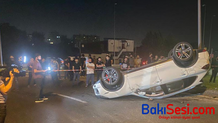 Bakıda aşan “Porsche”ni görün kim sürüb? - VİDEO/FOTO