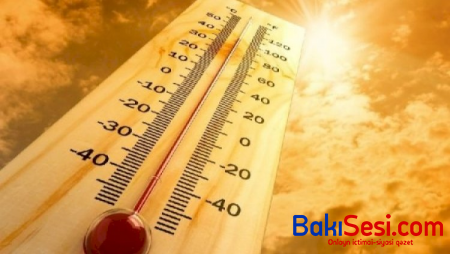 Sabaha gözlənilən hava proqnozu - 41 dərəcə isti olacaq