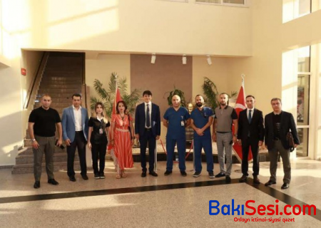 Fuad Muradov İstanbulda müalicə alan qazilərimizə baş çəkdi - FOTO