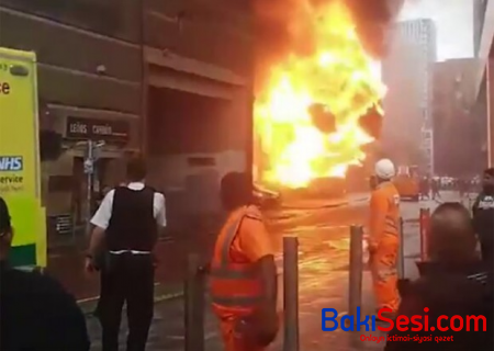 Londonda metroda partlayış - VİDEO