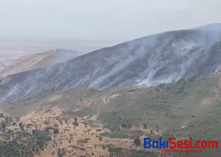 Hadrut istiqamətində yanğın başladı - Havaya helikopter qaldırıldı (VİDEO)