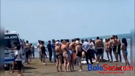 Bakıda üç nəfər dənizdə batdı - Video