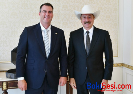 İlham Əliyev ABŞ-ın Oklahoma ştatının qubernatorunu qəbul edib - FOTO