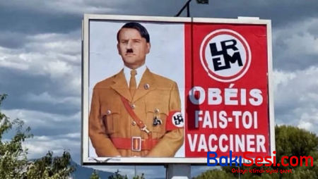 Makron onu Hitlerə bənzədən şirkəti məhkəməyə verdi