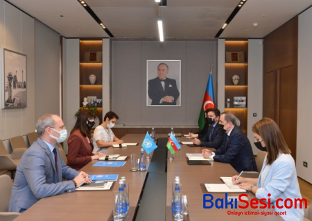Ceyhun Bayramov Vladanka Andeyevanı qəbul etdi