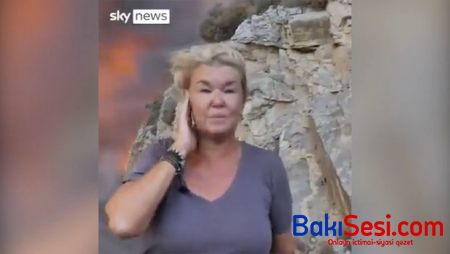 İngiltərəli jurnalist Türkiyədə alovun içindən canlı yayıma çıxdı - VİDEO