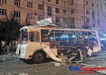 Rusiyada avtobus partladı: Yaralananlar var