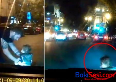 Bakıda valideyn diqqətsizliyi faciəyə səbəb olacaqdı - VİDEO