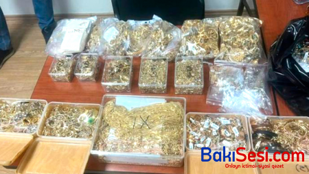 Azərbaycana 18 kilo qızıl gətirən belə yaxalandı - VİDEO