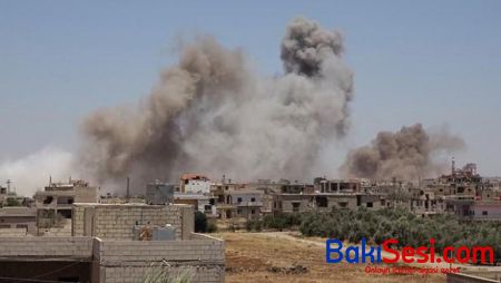 Rusiya qırıcıları İdlibi bombaladı: Ölənlər var