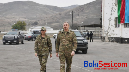 İlham Əliyev Hadruta getdi - hərbi hissənin açılışında iştirak etdi