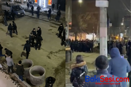 Dağıstanda 40-a yaxın şəxs polislərə hücum edib - VİDEO