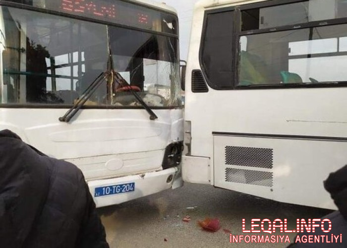 Bakıda 3 avtobus TOQQUŞDU