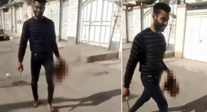 İranda ər 17 yaşlı arvadının başını kəsib şəhərdə dolaşdı – VİDEO