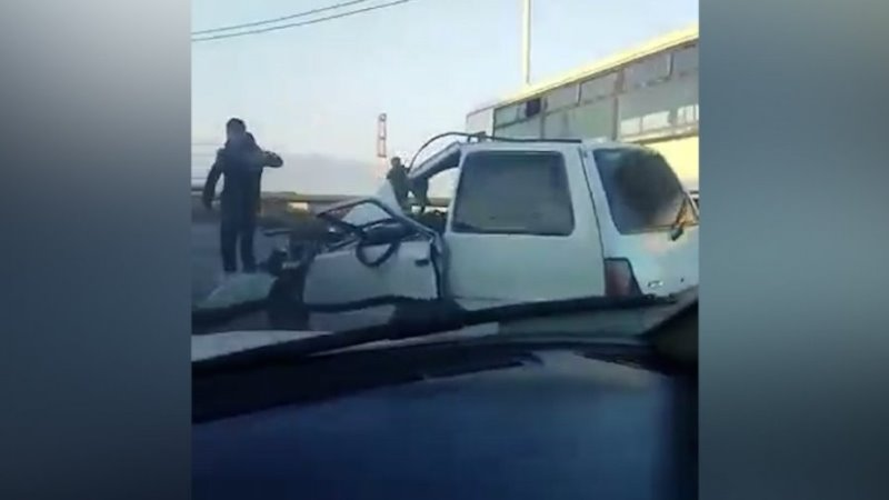 Bakıda marşrut avtobusu dəhşətli qəza törətdi - VİDEO