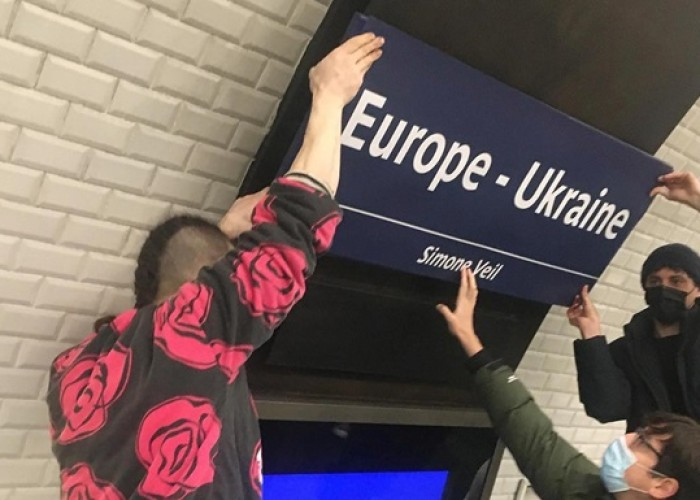 Parisdə metro stansiyasının adı Ukraynanın şərəfinə dəyişdirildi