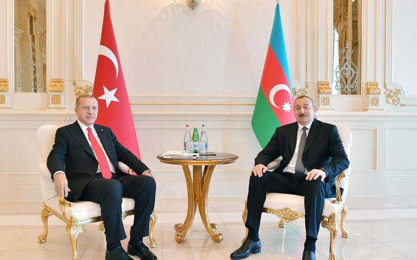 İlham Əliyev və Ərdoğan arasında görüş başladı