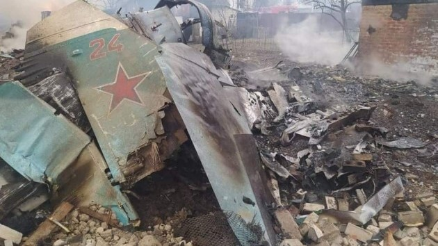Rusların SU-34 qırıcı-bombardmançı təyyarəsi Kiyevdə VURULDU