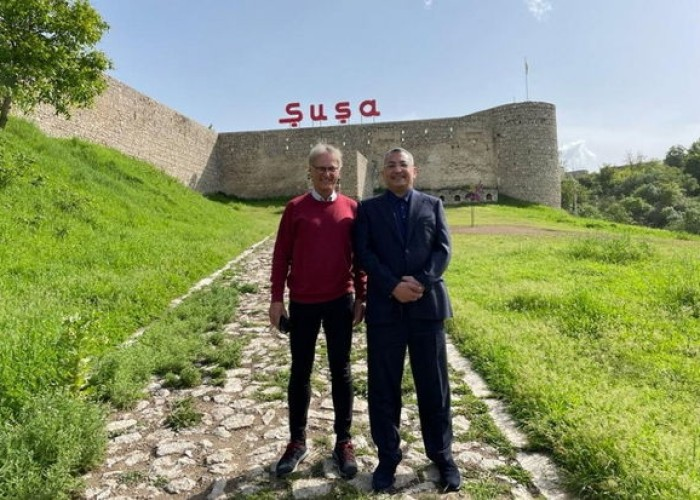 Almaniyanın ölkəmizdəki səfiri Şuşada – FOTO