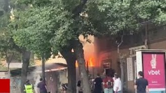 Ermənistanda bankda partlayış - Ölən və yaralananlar var (VİDEO)