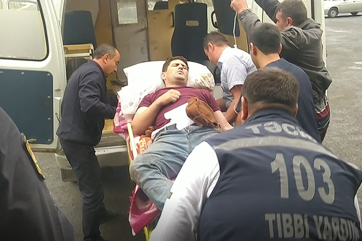 Oğuz sakini meşədə kəsdiyi ağacın altında qalıb