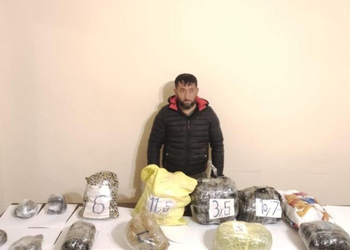 İrandan Azərbaycana 42 kiloqram narkotik keçirmək istədi