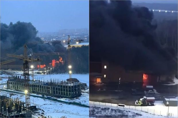 Rusiyada daha bir ticarət mərkəzində güclü yanğın
