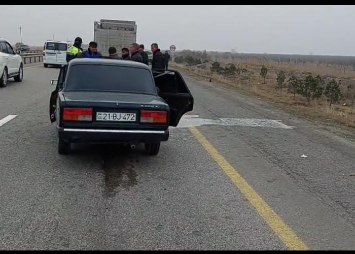 Goranboyda VAZ traktora çırpıldı
