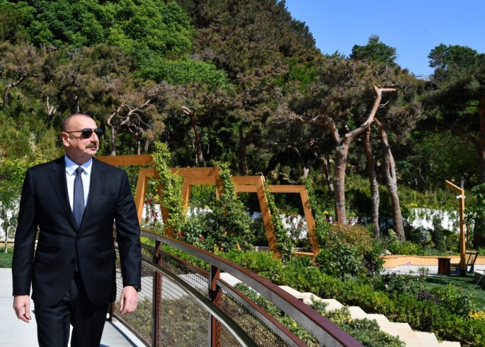 İlham Əliyev Mərkəzi Parkın ikinci hissəsinin açılışında