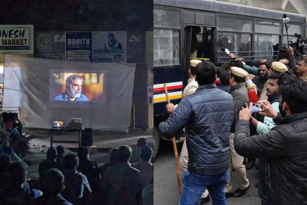 Hindistanda qadağan olunmuş filmə baxdıqları üçün onlarla tələbə həbs olundu
