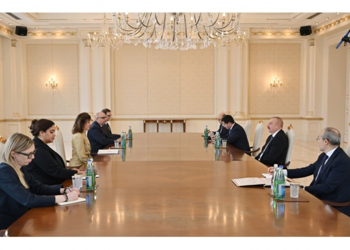 İlham Əliyev Laura Loxmanı qəbul etdi
