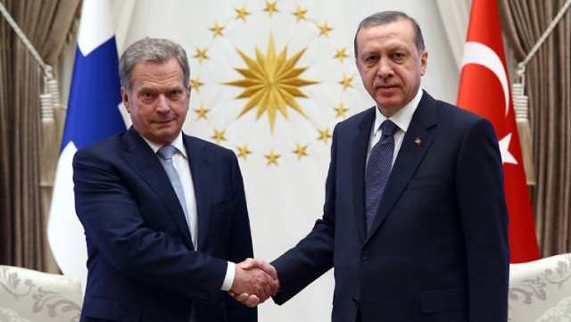 Ərdoğanla Niinistö arasında görüş başladı
