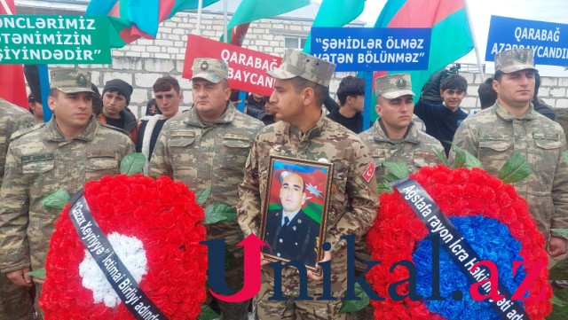 Şəhid Elşad Həsənovla vida mərasimi keçirildi