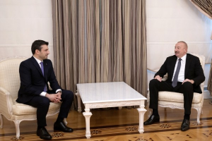 İlham Əliyev Selçuk Bayraktarı qəbul edib