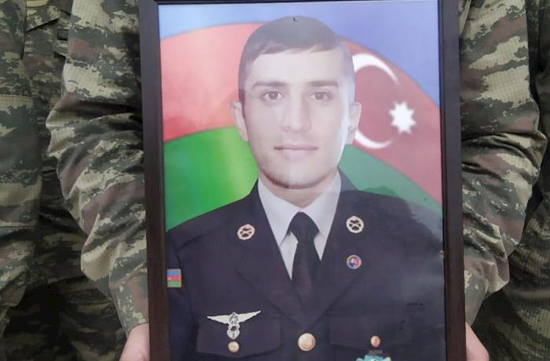Şəhid Orxan Novruzəlizadə ilə vida mərasimi keçirilir
