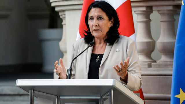Gürcüstan prezidenti Brüsselə getdi