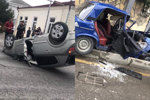Qubada iki maşın toqquşub: Ölən var