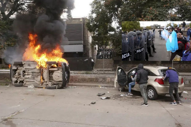 Argentinada polislə toqquşmalarda 100-ə yaxın insan xəsarət alıb