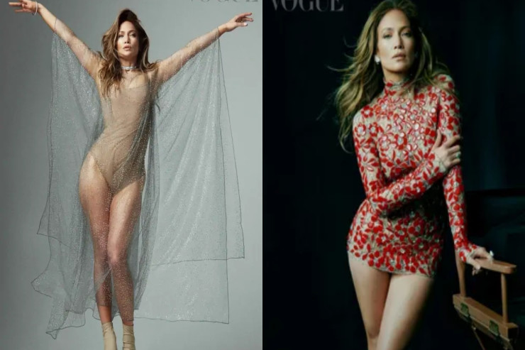 Cennifer Lopez bu dəfə transparan geyimi ilə gündəmə gəldi
