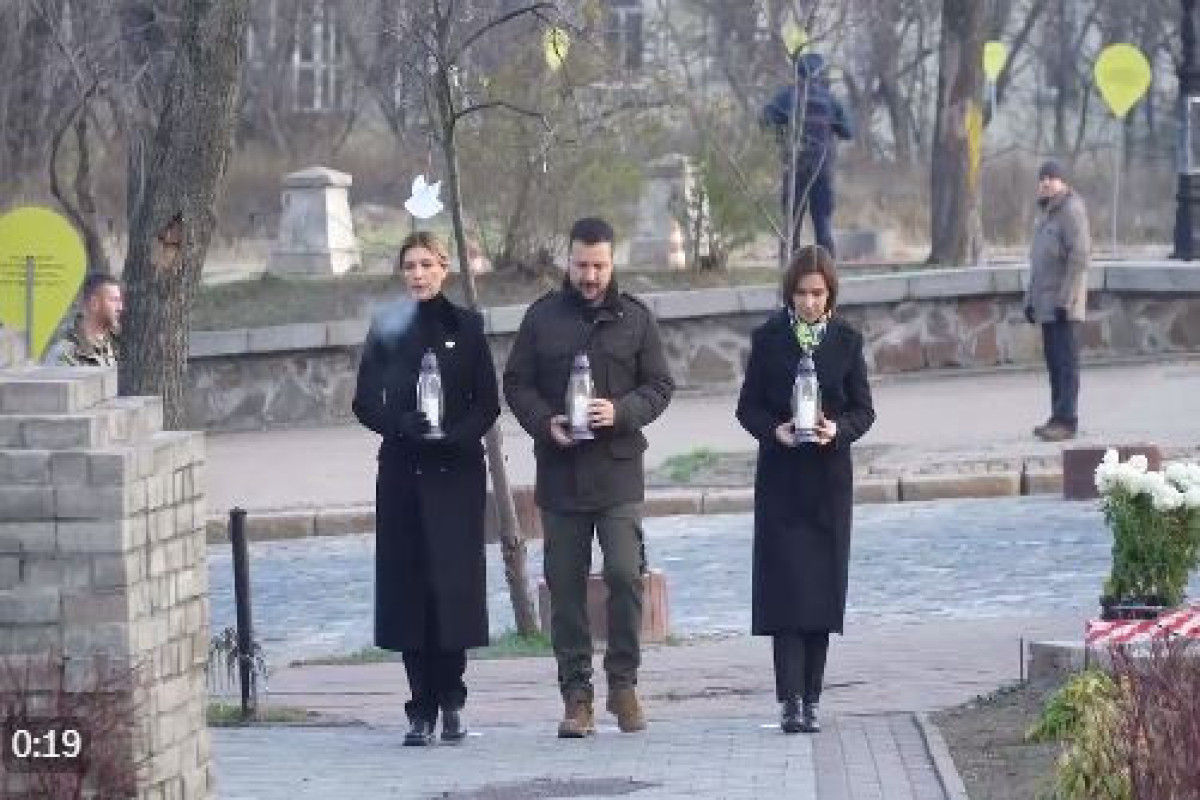 Moldova Prezidenti Ukraynaya səfər edib