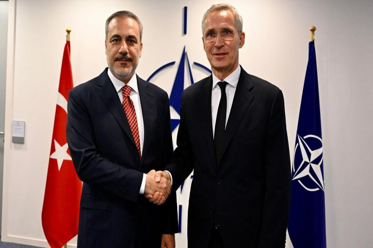 Hakan Fidan Brüsseldə Stoltenberqlə görüşüb