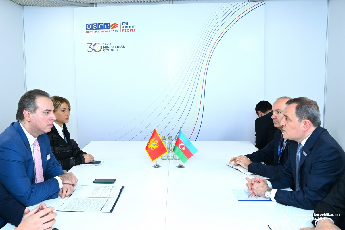 Ceyhun Bayramov Monteneqronun xarici işlər naziri ilə görüşüb