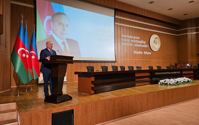 Suraxanıda ulu öndərin anım gününə həsr olunmuş tədbir - Fotolar